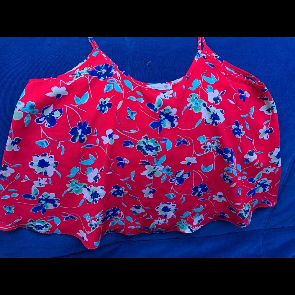 NORDSTROM-SOPRANO FLORAL TANK TOP